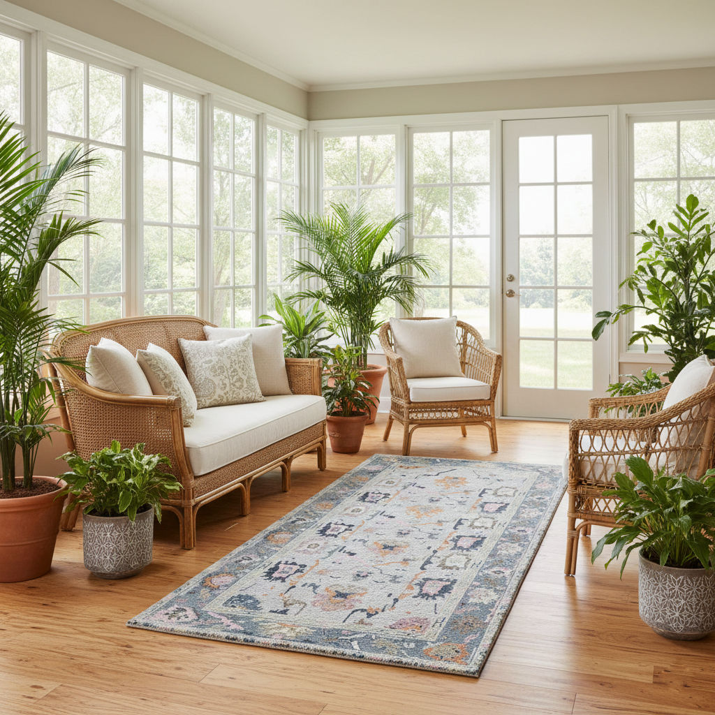 LAVENARA - Hand Knotted Oushak Carpet
